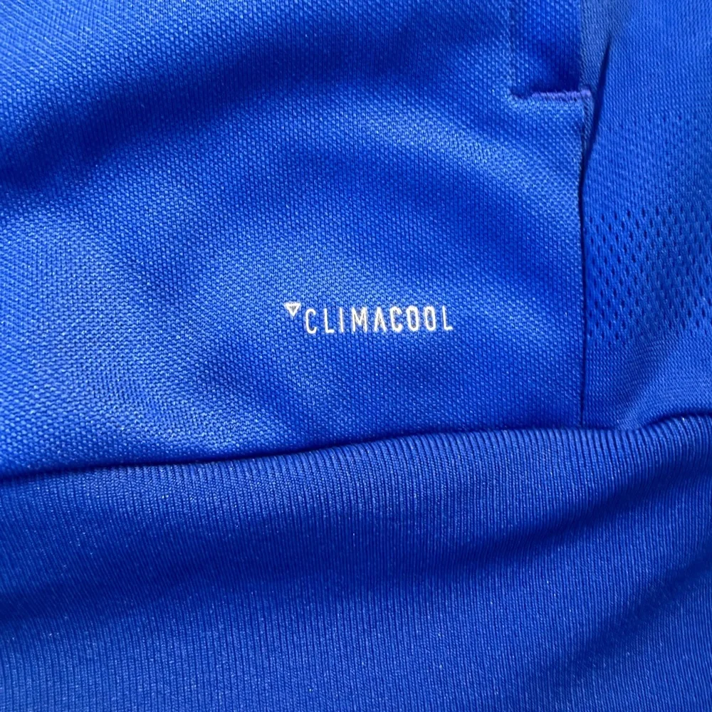 adidas Men's Blue Full-Zip Performance Track Jacket